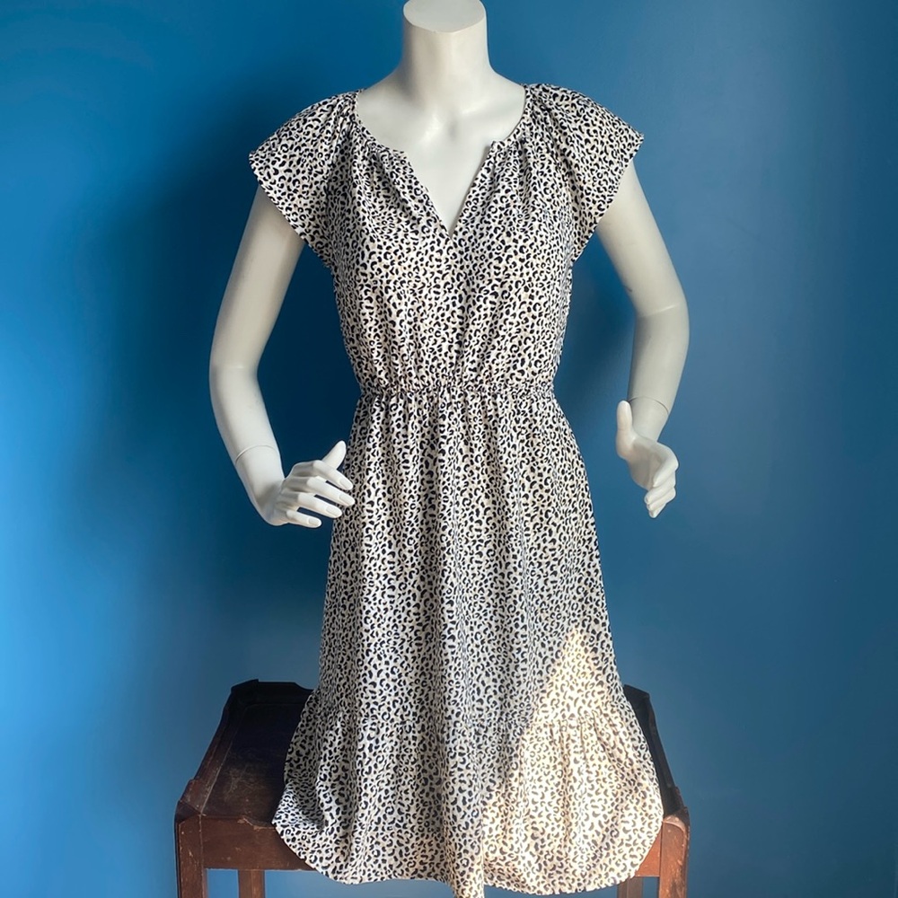 Loft Animal print Dress Size 0Petite